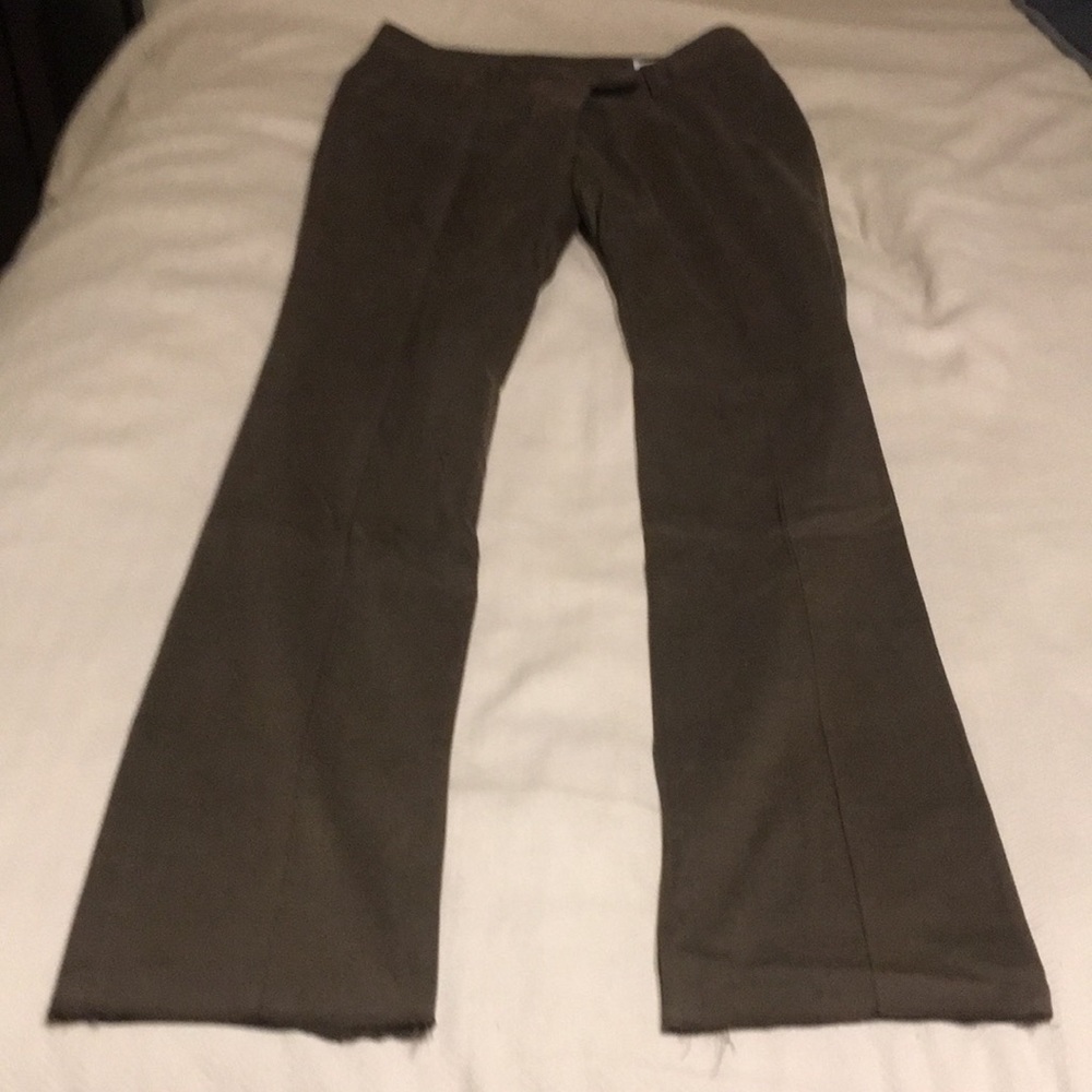 Italian Designer ALLEGRI Brown Straight Leg Trousers Size 10